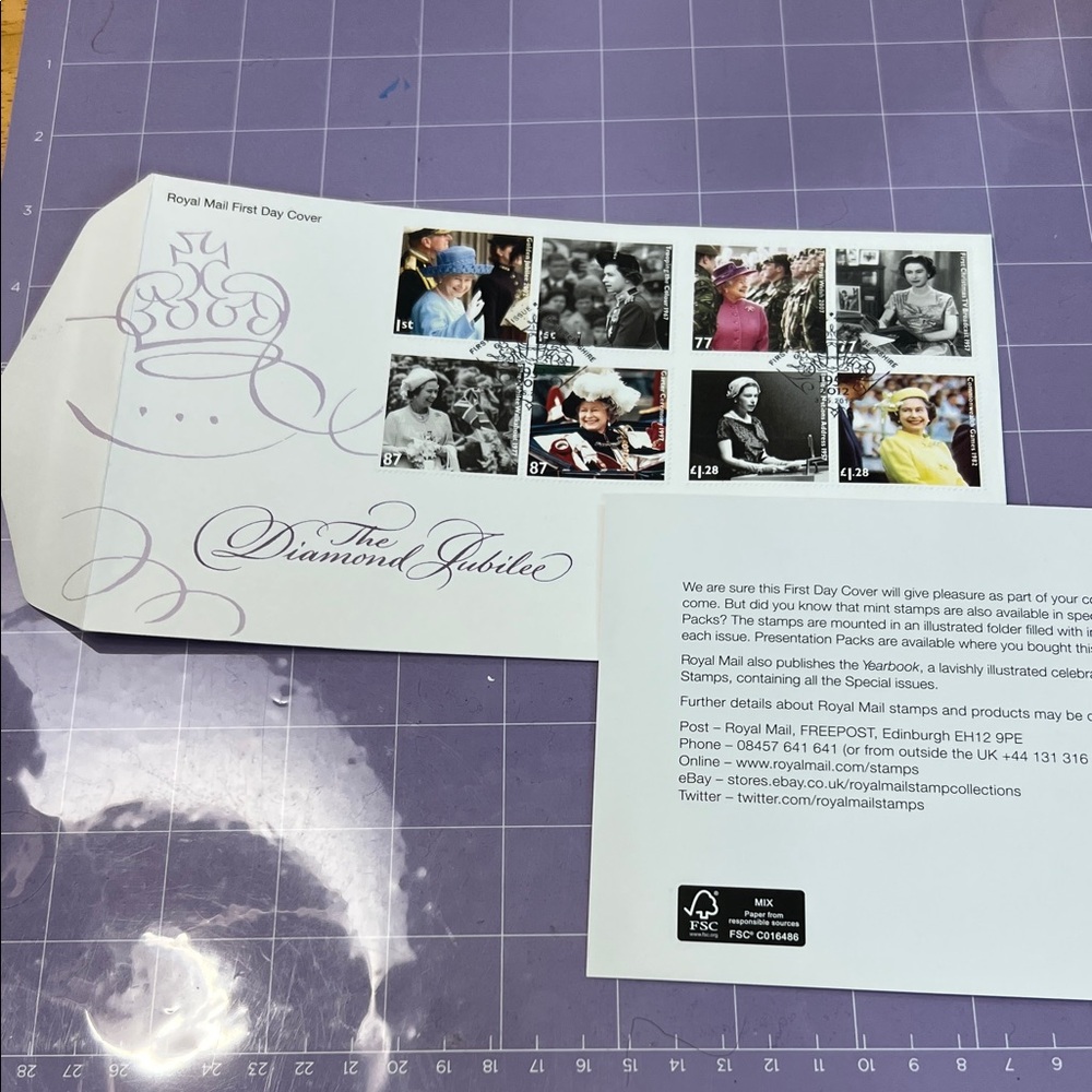 First Day Cover - The Diamond Jubilee